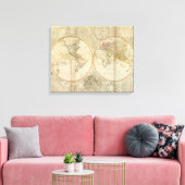 Weltweite Karte Leinwanddruck (Insitu (Wohnzimmer))