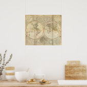 Weltweite Karte Poster (Küche)