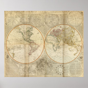 Weltweite Karte Poster