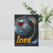 Weltweite Liebe Postkarte (Stehend Vorderseite)