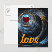 Weltweite Liebe Postkarte (Vorne/Hinten)