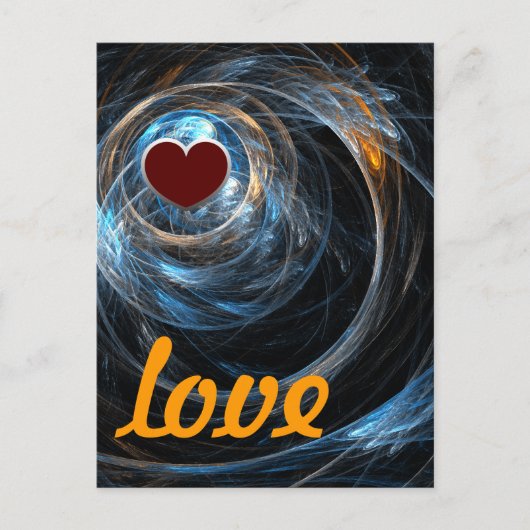 Weltweite Liebe Postkarte (Vorderseite)