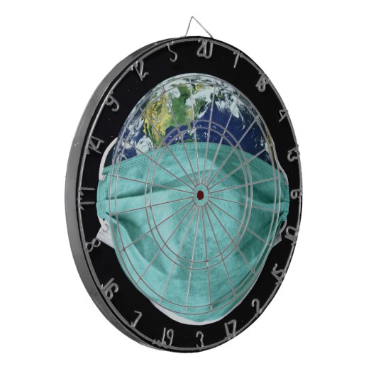 Weltweite Notfall-Koronavirus Dartscheibe (Vorderseite Links)