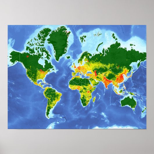 Weltweite Populationspalette Poster (Vorne)