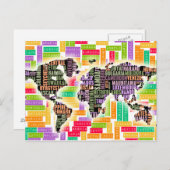 Weltweite Reise Postkarte (Vorne/Hinten)