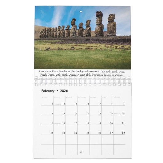 Weltweite Sehenswürdigkeiten Kalender (Feb 2026)