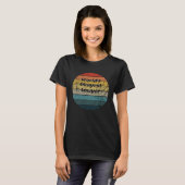 Weltweite Streithelferin Vintag Sunset 60er 70er T-Shirt (Vorne ganz)
