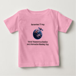 Weltweite Telekommunikation und Informationsgesell Baby T-shirt