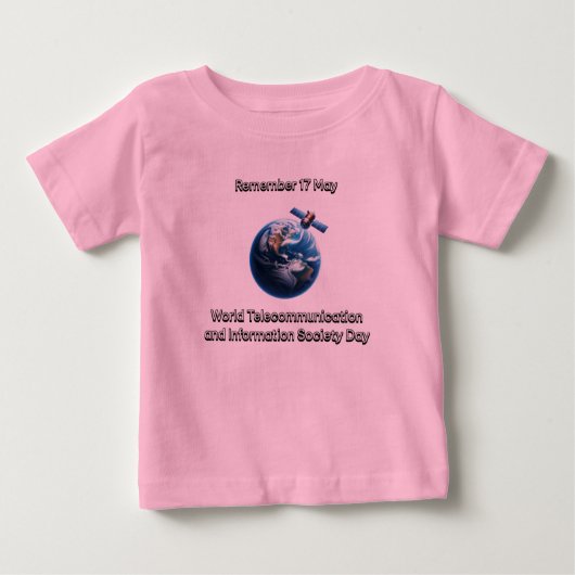 Weltweite Telekommunikation und Informationsgesell Baby T-shirt (Vorderseite)
