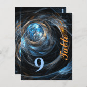 Weltweite Tischnummer Postkarte (Vorne/Hinten)