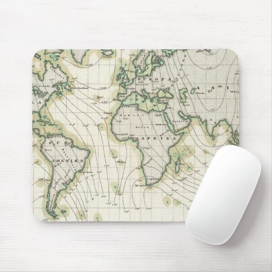 Weltweite Verbreitung Mousepad (Mit Mouse)