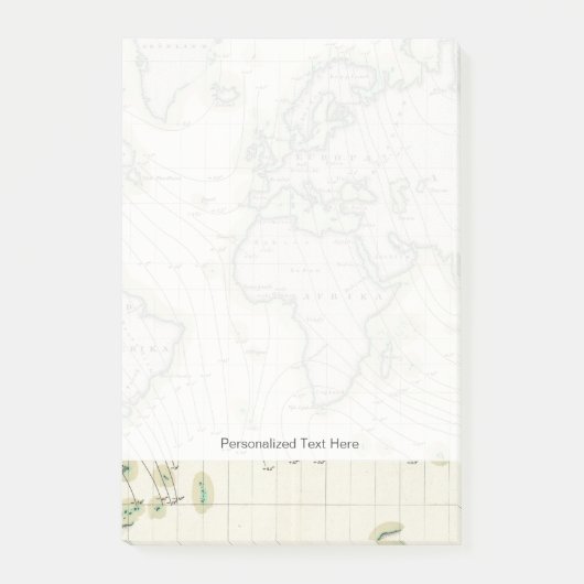 Weltweite Verbreitung Post-it Klebezettel (Vorderseite)