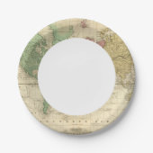 Weltweite Vorstellung von Mercators 2 Pappteller (Vorderseite)