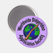 Weltweite Wertungsgesellschaft für Didgeridoo Magnet (Vorderseite/Rückseite)