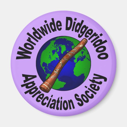 Weltweite Wertungsgesellschaft für Didgeridoo Magnet (Vorne)