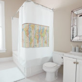 Weltweite Zeitzonen-Karte Duschvorhang (Beispiel)