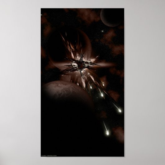 Weltweite Zerstörung Poster (Vorne)