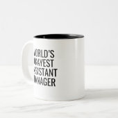 Weltweiter Assistent Zweifarbige Tasse (Vorderseite Links)