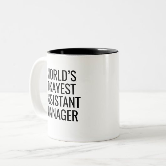 Weltweiter Assistent Zweifarbige Tasse (Vorderseite Links)