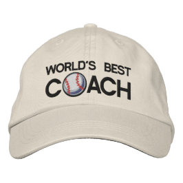 Weltweiter Best-Baseball-Coach Bestickte Baseballkappe