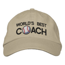 Weltweiter Best-Baseball-Coach Bestickte Baseballkappe