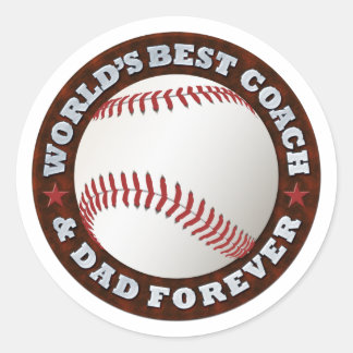 Weltweiter Bester Coach & Vater 1 Sticker