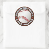 Weltweiter Bester Coach & Vater 1 Sticker (Tasche)