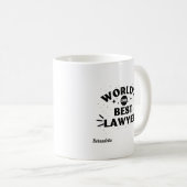 Weltweiter Bester Rechtsanwaltsanwalt - Geschenk Kaffeetasse (VorderseiteRechts)
