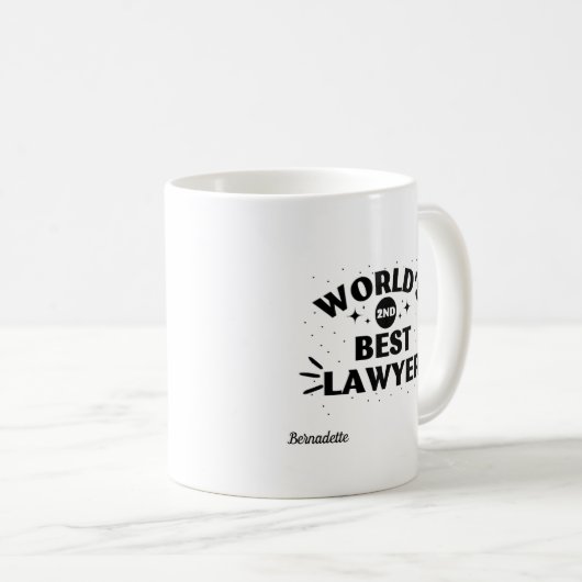 Weltweiter Bester Rechtsanwaltsanwalt - Geschenk Kaffeetasse (VorderseiteRechts)