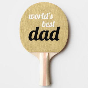 Weltweiter bester Vater Personalisiertes Drehbuch Tischtennis Schläger