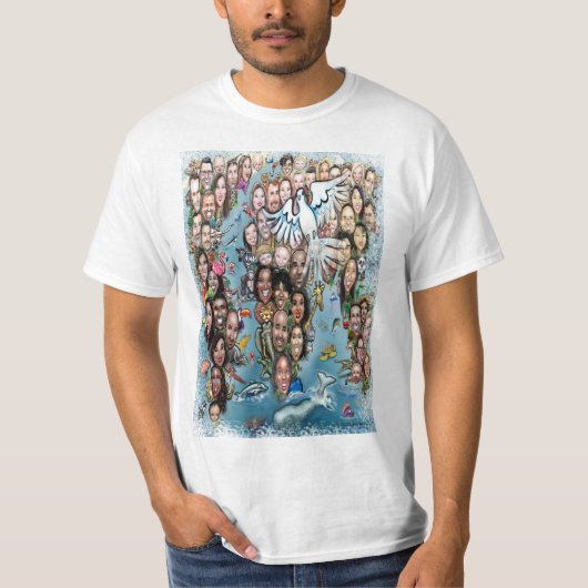 Weltweiter Frieden T-Shirt (Vorderseite)