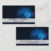 Weltweiter globaler Hintergrund Visitenkarte (Vorne/Hinten)