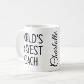 Weltweiter guter Trainer Kaffeetasse (Vorderseite Links)