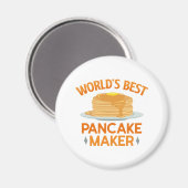 Weltweiter Pancakes-Maker Magnet (Vorderseite/Rückseite)