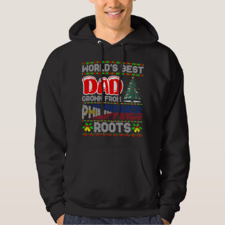 Weltweiter Papa, aufgewachsen auf den Philippinen, Hoodie