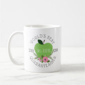Weltweiter Quaranlehrer Floral Apple Kaffeetasse (Links)