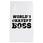 Weltweiter Superboss Kleine Geschenktüte (Vorderseite)