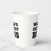 Weltweiter Superboss Pappbecher (Rechts)