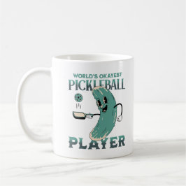 Weltweiter Superstar Pickleball-Spieler-Fun-Pickle Kaffeetasse