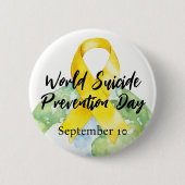 Weltweiter Tag der Suizidprävention 10. September Button (Vorderseite)