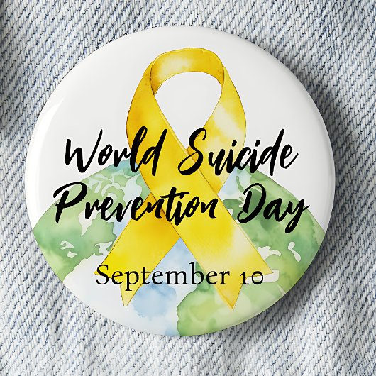 Weltweiter Tag der Suizidprävention 10. September Button