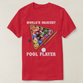 Weltweiter Token Pool Player Ich Pool Billard Play T-Shirt (Design vorne)