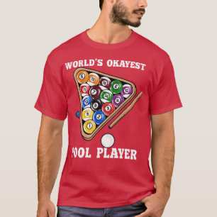 Weltweiter Token Pool Player Ich Pool Billard Play T-Shirt