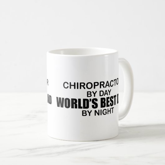 Weltweiter Vater nach Nacht - Chiropraktor Kaffeetasse (VorderseiteRechts)