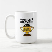 Weltweiter Vater - Trophäe Edition Kaffeetasse (Links)