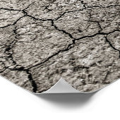 Weltweites Wurmkonzept - Risse aus versendeter Erd Poster (Ecke)