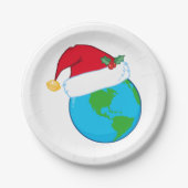 WeltweiWeihnachtsfeiertag Pappteller (Vorderseite)
