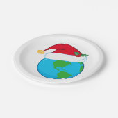 WeltweiWeihnachtsfeiertag Pappteller (Schrägansicht)