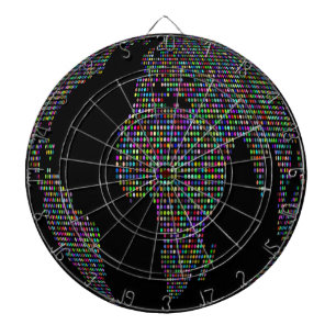 Weltweltweltweltkarte Dartscheibe