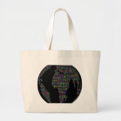 Weltweltweltweltkarte Jumbo Stoffbeutel (Vorne)